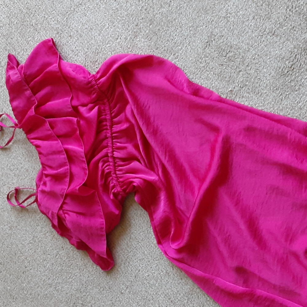 Snap Fusha long dress